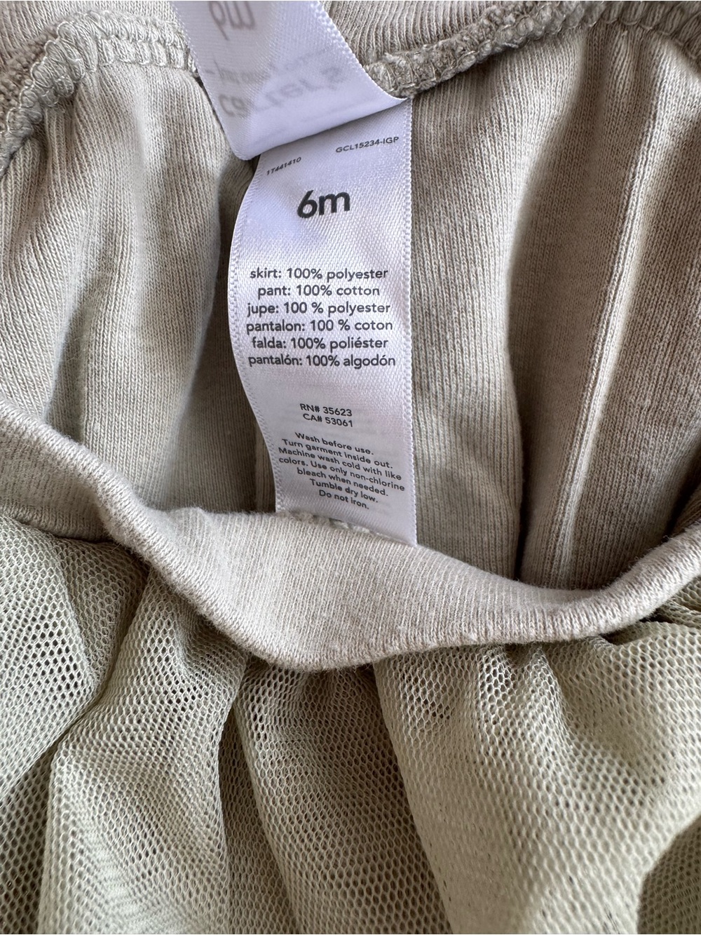Carter's Thanksgiving White Baby Bodysuit with Gold and Green Leaf Detail - Picture 6 of 7